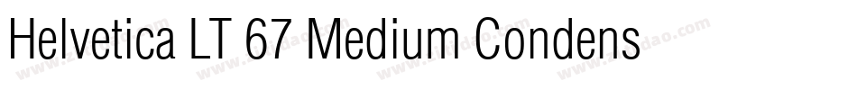 Helvetica LT 67 Medium Condensed字体转换